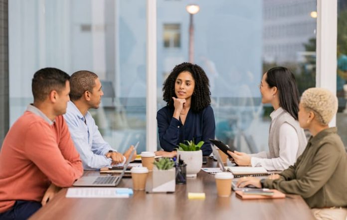 iStock-1770442587 (1) Digital Marketing Agency having a meeting