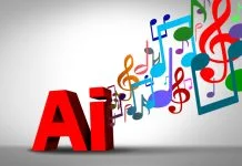 AI, art and the music industry Technology as artificial intelligence used in making songs or tunes associated with computer machine learning.