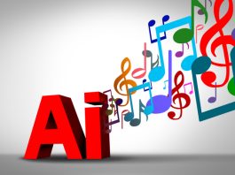 AI, art and the music industry Technology as artificial intelligence used in making songs or tunes associated with computer machine learning.