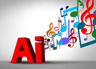 AI, art and the music industry Technology as artificial intelligence used in making songs or tunes associated with computer machine learning.