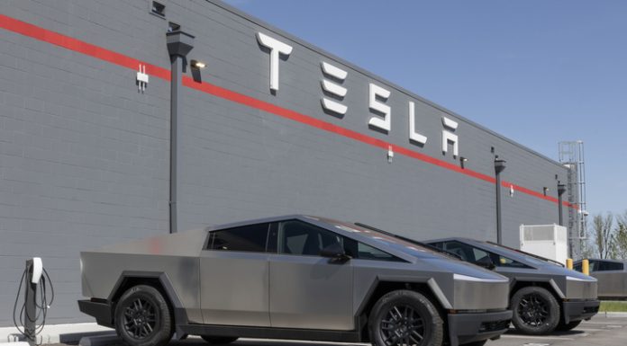 Tesla Cybertruck Sales Drop Tesla Cybertruck display