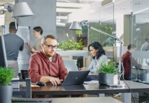 Freelancers working using computer