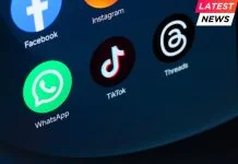 Facebook, WhatsApp, TikTok and Threads apps