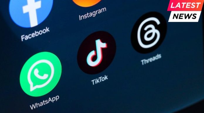 Facebook, WhatsApp, TikTok and Threads apps