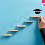 Rankings - block ladder with academic cap symbol