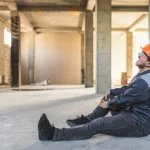 Construction worker suffered a leg injury
