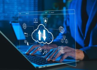 Cloud Computing and Data Technology Concept