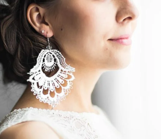 Best Earrings to Match with a White Dress Dress - Earring in the ear