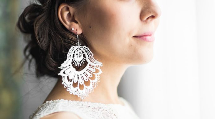 Best Earrings to Match with a White Dress Dress - Earring in the ear