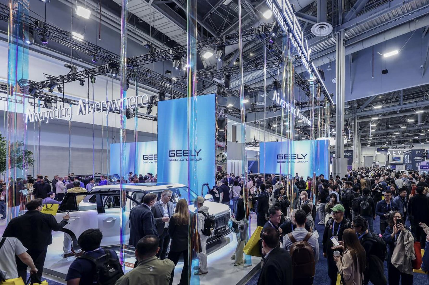 Exploring the future of driving at the ZEEKR booth.