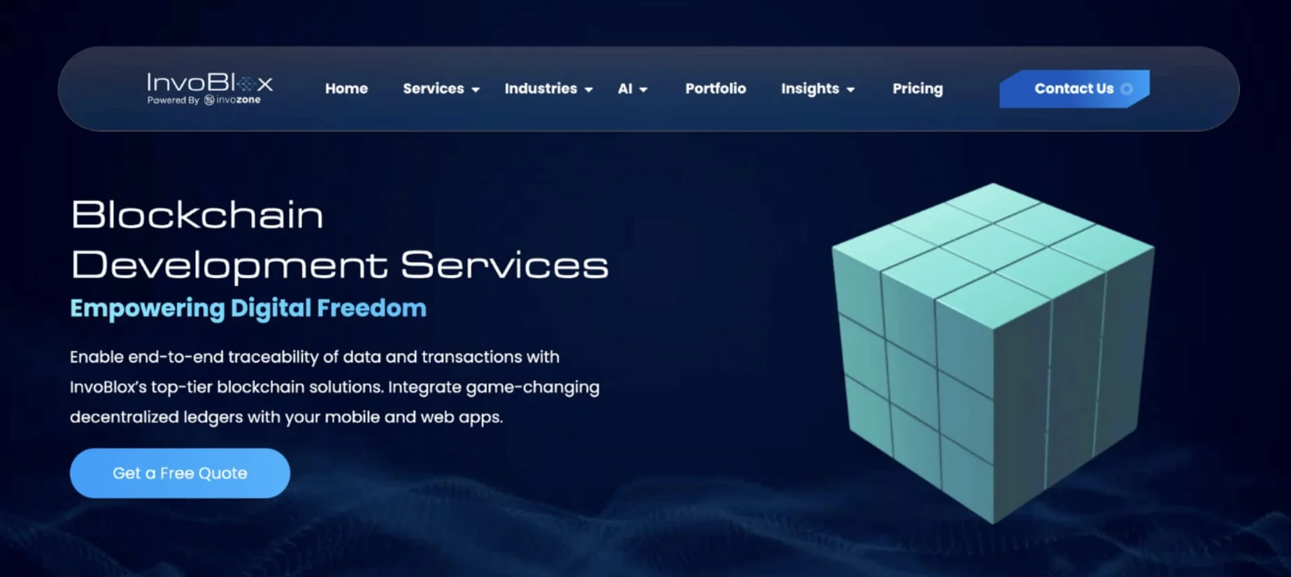 Invoblox for Blockchain Development 