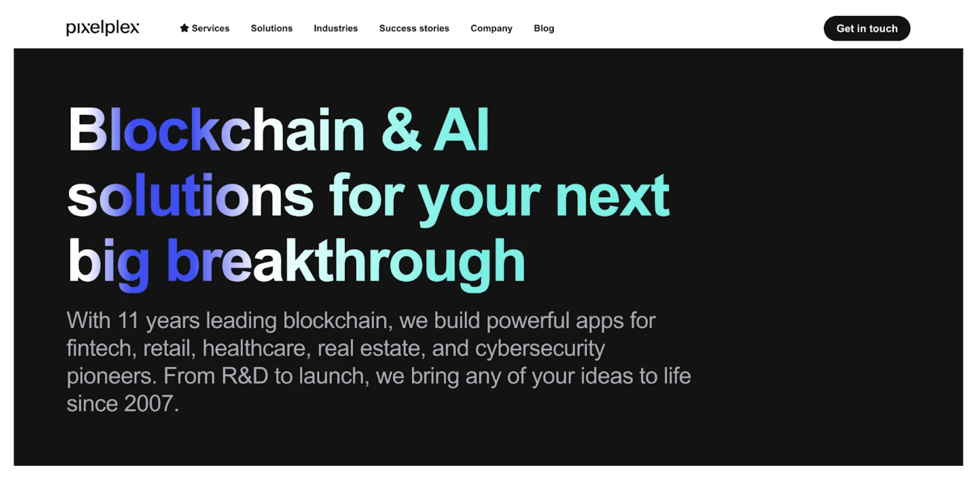 PixelPlex for Web3 & AI Development Agencies