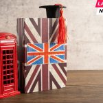 UK flag with graduate hat