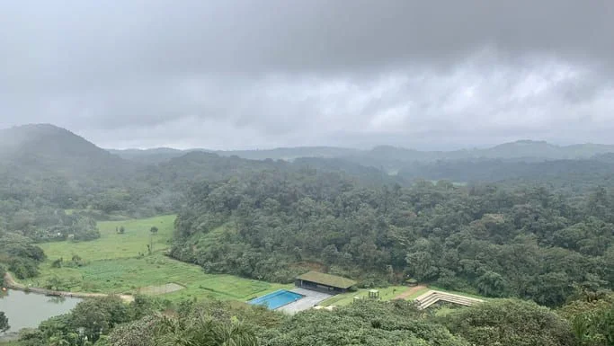 Majestic view of the green hills of Coorg