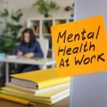 Mental Health at Work sign