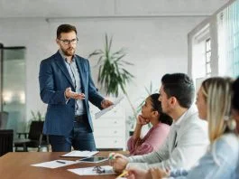 Why Management Distrusted the One Force That Actually Changes Culture Group of young business people having a meeting or presentation and seminar in the office or culture.
