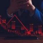 problematic businessman after company bankruptcy