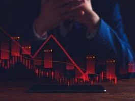 problematic businessman after company bankruptcy