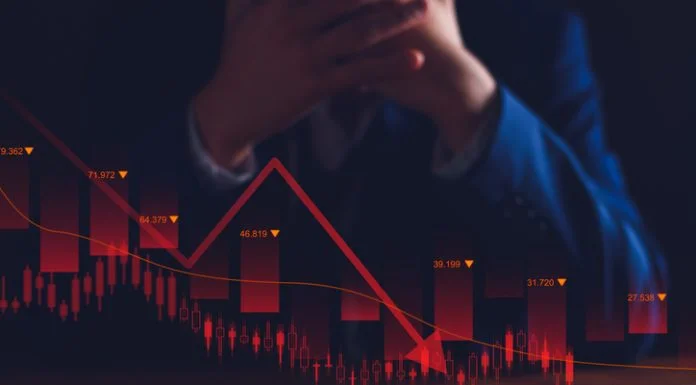 problematic businessman after company bankruptcy