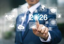 Businessman sets new goals and resolutions for the future of work 2026