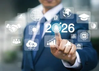 Powerful 2026 Resolutions from Leaders Shaping the Future of Work Businessman sets new goals and resolutions for the future of work 2026