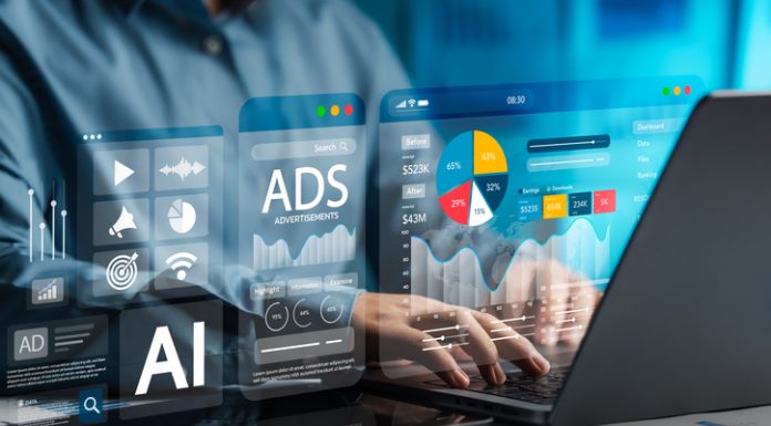 AI in Content Marketing: Top Ways to Use It According to Soltaros OÜ Online sales concept of digital marketing, ad, product ads, promotion of products or services through digital tools. AI in Content Marketing concept