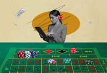 woman working in casino