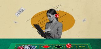 woman working in casino