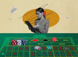 woman working in casino