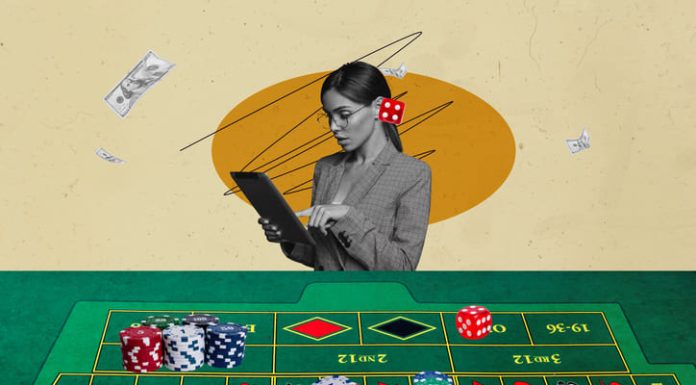 woman working in casino