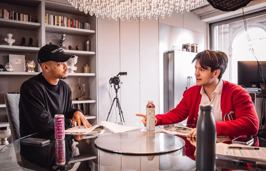 <span style="color: #999999;"><em><span style="font-size: 12px;" data-olk-copy-source="MessageBody">Jenk Oz and Steven Bartlett, Diary of a CEO office</span></em></span>