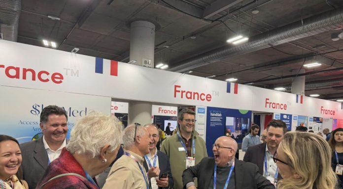 The TRIUM Alumni group visited the French Pavilion as part of their “Tech Safari”. France brought over 50 startups to CES. (1)