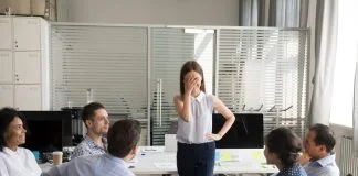 awkward moment at work