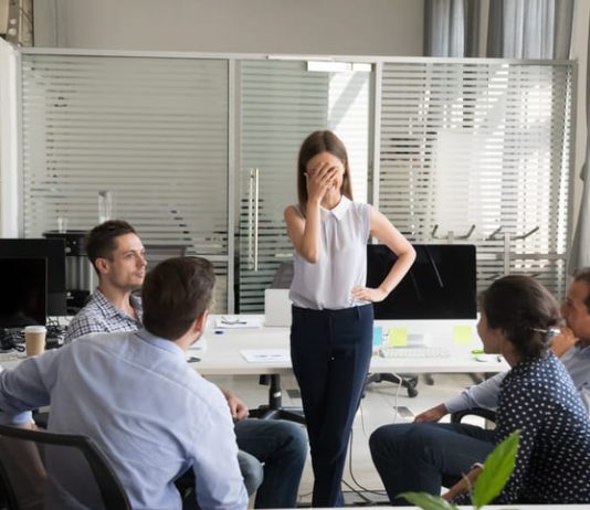 awkward moment at work