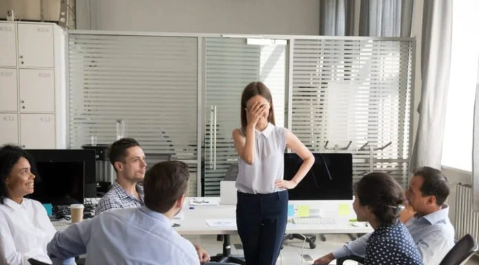 awkward moment at work