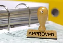 Approved printed on rubber stamp for company registration in UAE