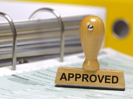 Approved printed on rubber stamp for company registration in UAE