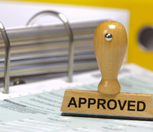 Approved printed on rubber stamp for company registration in UAE