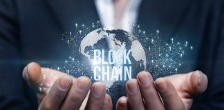 How Blockchain Intelligence is Reshaping Financial Due Diligence Blockchain Intelligence. Hands of businesswoman support the block chain .