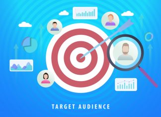 Target Audience Digital Marketing Advertising Segmentation. Data Enhancement concept