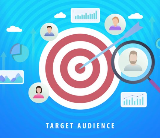 Target Audience Digital Marketing Advertising Segmentation. Data Enhancement concept