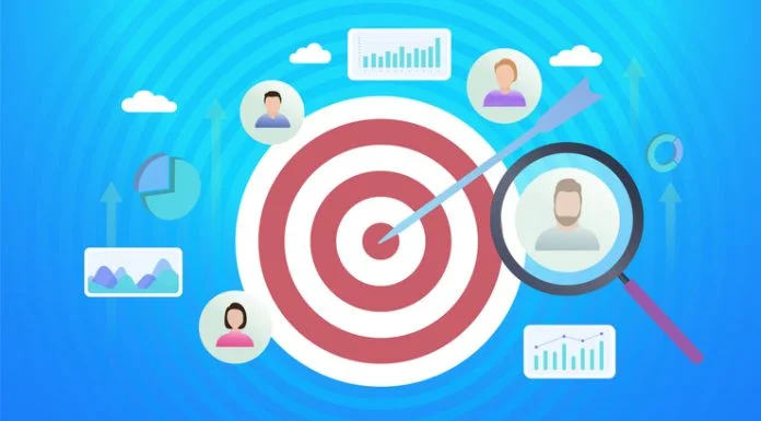 Target Audience Digital Marketing Advertising Segmentation. Data Enhancement concept