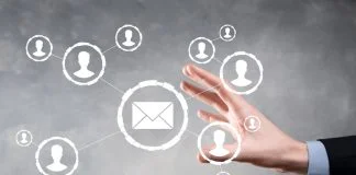 B2B Email and user icon,sign,symbol marketing or newsletter concept