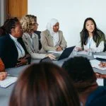 Board governance having a meeting