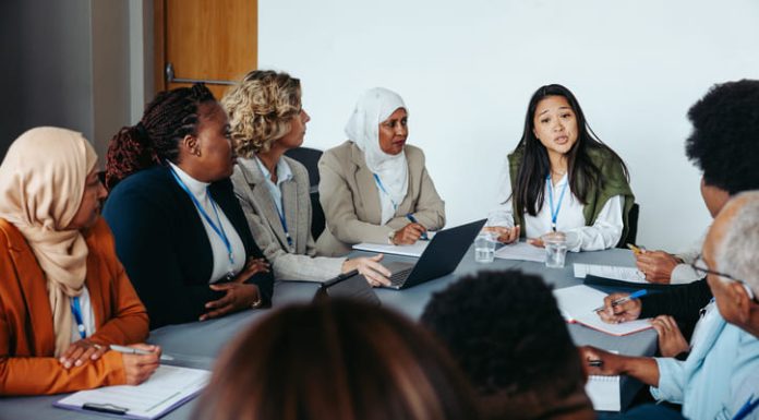 Board governance having a meeting