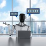 Sourcing Agent: The Practical Guide to Smarter Global Sourcing and How AI Is Changing the Game 3d rendering ai chatbot or personal assistant robot chat with speech bubble. Sourcing Agent concept