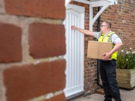 delivery man attempted to deliver a package