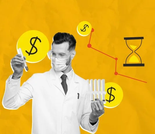 Celljevity's Path to Being Public - lab worker hold flask