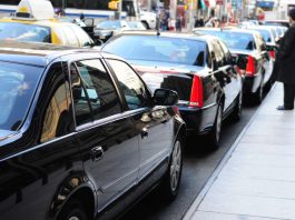 Black limousines. New York City. NYC Luxury Transport Companies