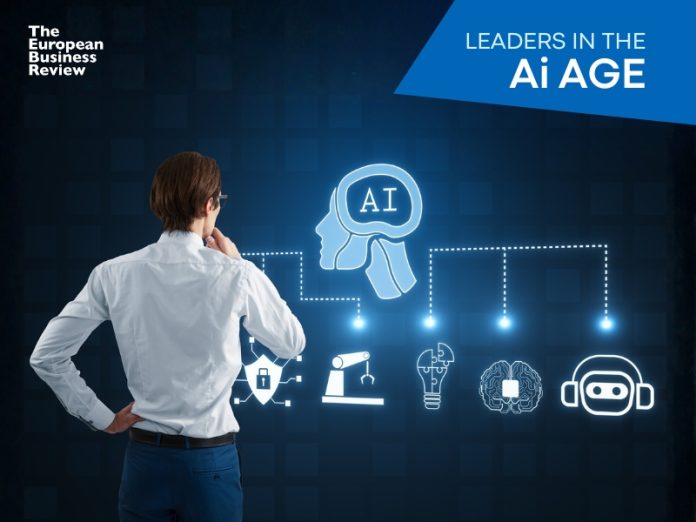Automated machine learning, artificial intelligence and conversation assistant. Leadership in the AI Era concept Automated machine learning, artificial intelligence and conversation assistant. Leadership in the AI Era concept